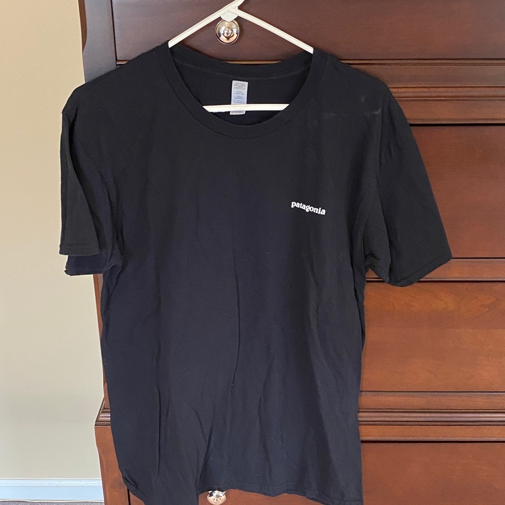 Patagonia Black Tee with Logo